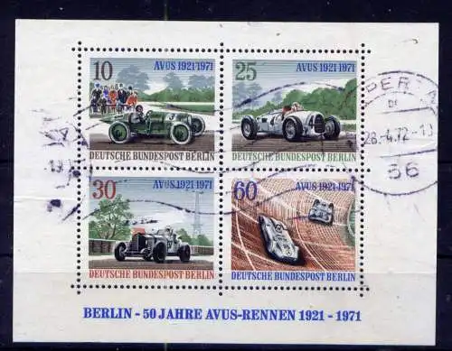 (2913) Berlin West Nr.397/400 Block 3        O  gestempelt