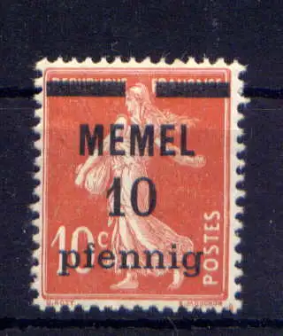 (131) Memel Nr.19                         **  postfrisch      