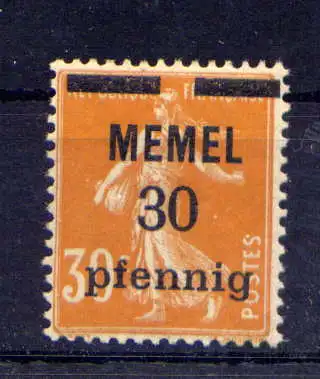 (133) Memel Nr.21                         **  postfrisch      