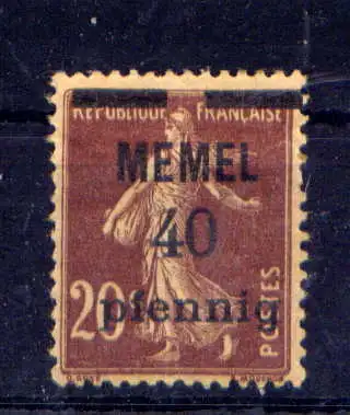 (134) Memel Nr.22                         *  ungebraucht