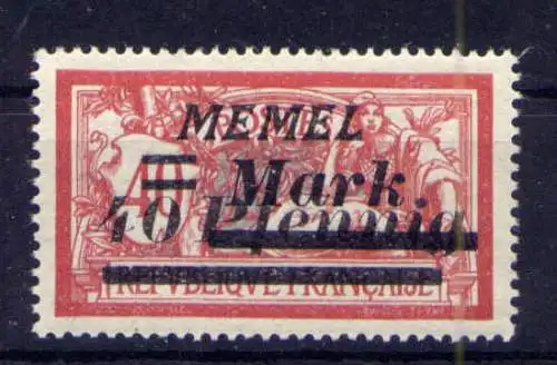 (143) Memel Nr.119                         **  postfrisch      