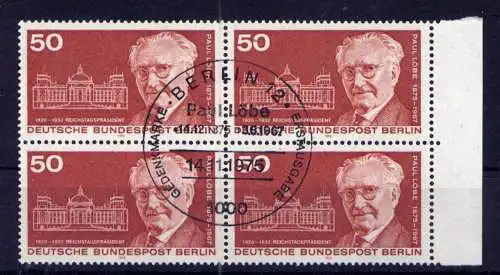 (2962) Berlin West Nr.515 Viererblock        O  gestempelt