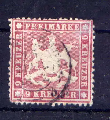 (487) Württemberg Nr.19 x                         O  gestempelt