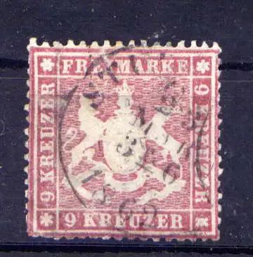 (489) Württemberg Nr.19 y                         O  gestempelt