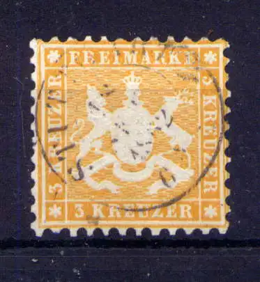(491) Württemberg Nr.22                         O  gestempelt