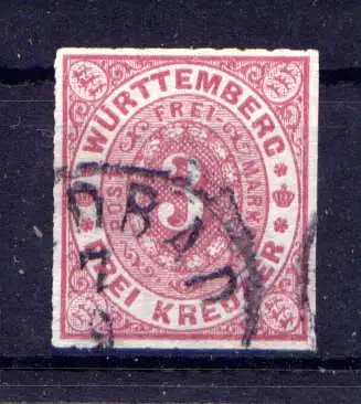(507) Württemberg Nr.38                         O  gestempelt
