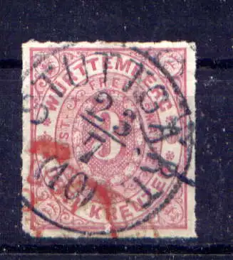 (508) Württemberg Nr.38                         O  gestempelt