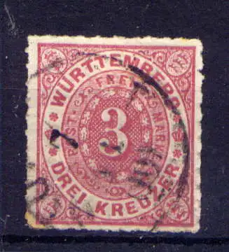 (525) Württemberg Nr.38                         O  gestempelt
