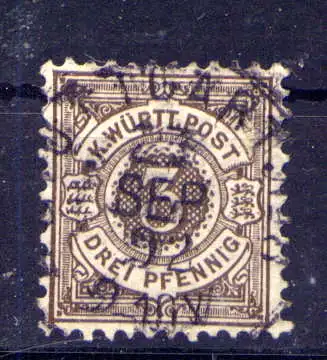 (531) Württemberg Nr.55                         O  gestempelt