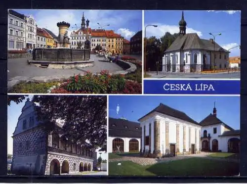 (5842) Ceska Lipa - beschrieben / Tschechische Republik Böhmisch Leipa Kloster Kirche