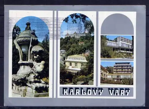 (5844) Karlovy Vary - beschrieben / Tschechische Republik Karlsbad Schloß Hotel