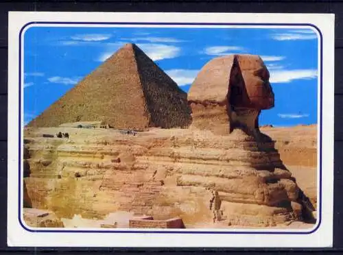 (5846) Gizeh Kairo - beschrieben / Ägypten Cheopspyramide Sphinx