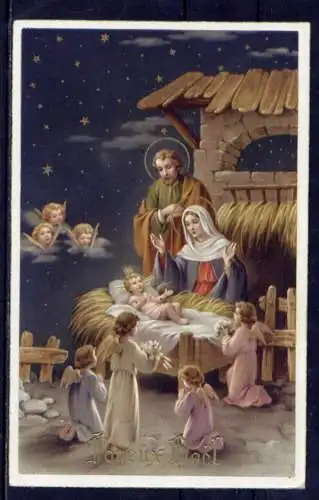 (5876) Weihnachten Krippenszene  beschrieben Italien 