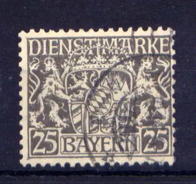 (734) Bayern Dienst Nr.21                O  gestempelt