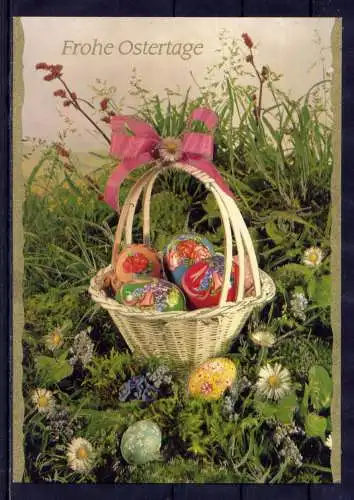 (5898) Ostern Ostereier Korb   unbeschrieben Deutschland