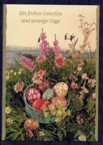(5900) Ostern Ostereier Korb   unbeschrieben Deutschland