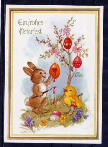 (5904) Ostern Blumen Küken Eier Hase    unbeschrieben Deutschland