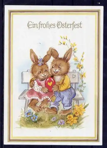 (5905) Ostern Blumen Hasen    unbeschrieben Deutschland