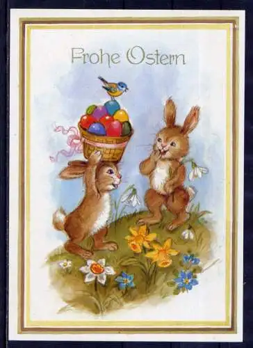 (5907) Ostern Blumen Hasen Eier    unbeschrieben Deutschland