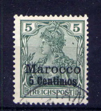 (004) Deutsche Post in Marokko Nr.8                O  gestempelt