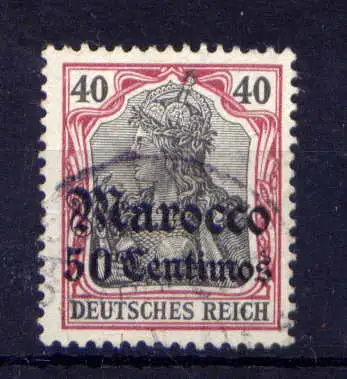 (005) Deutsche Post in Marokko Nr.27                O  gestempelt