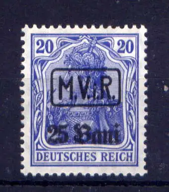 (003) Militärverwaltung in Rumänien Nr.2        **  postfrisch