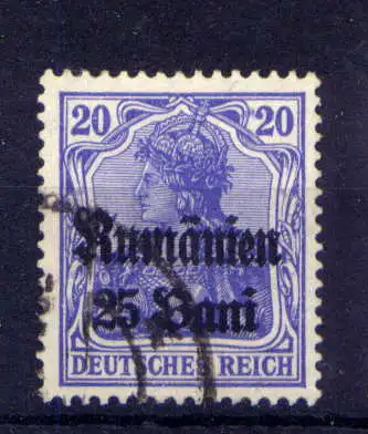 (010) Militärverwaltung in Rumänien Nr.11        O  gestempelt