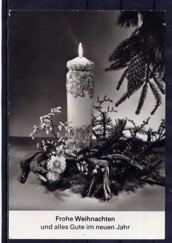 (5917) Weihnachten Kerze Gesteck    unbeschrieben DDR