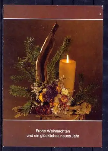(5920) Weihnachten Kerze Gesteck    unbeschrieben DDR