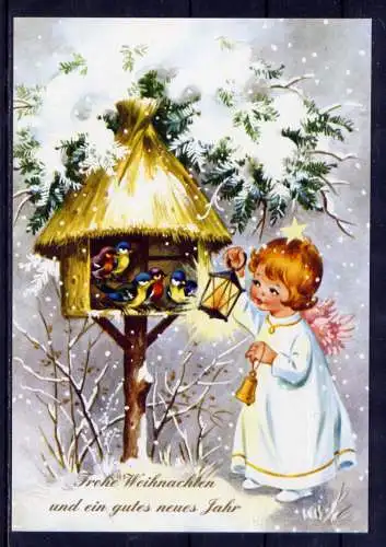 (5924) Weihnachten Vogelhaus Engel    unbeschrieben Deutschland