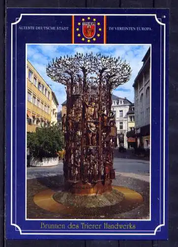 (5935) Trier - beschrieben / Rheinland-Pfalz Brunnen