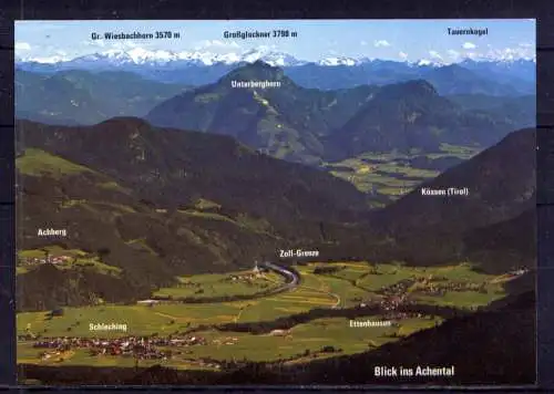 (5938) Schleching - Ettenhausen - beschrieben / Bayern Bergpanorama