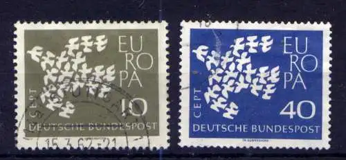 (13851) BRD Nr.367/8                      O  gestempelt