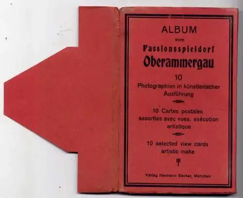 (5981) Oberammergau Liporello - unbeschrieben / Bayern alt 10 Karten