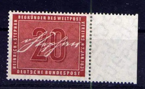(13890) BRD Nr.227                      **  postfrisch Rand