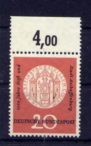 (13907) BRD Nr.255                      **  postfrisch Rand