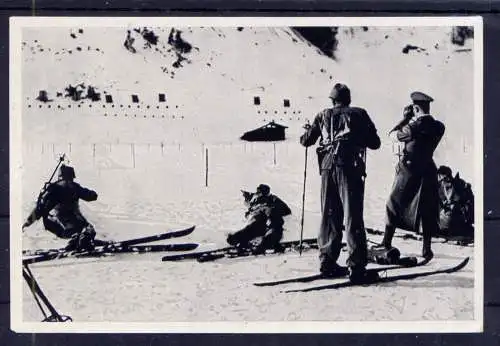 (003) Olympia 1936 Sammelbild Nr.78 / Sammelwerk Nr.13 - Band 1 / Gruppe 56 / Schießübung Militärpatroille