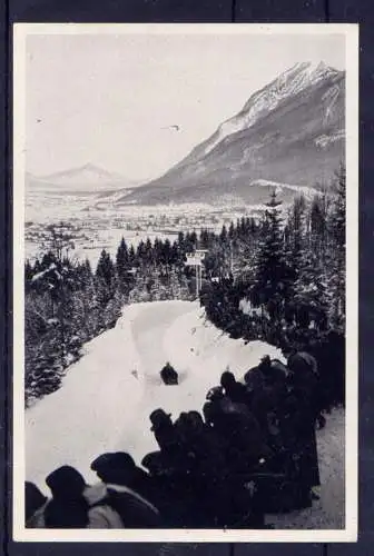 (019) Olympia 1936 Sammelbild Nr.54 / Sammelwerk Nr.13 - Band 1 / Gruppe 53 / Bobbahn