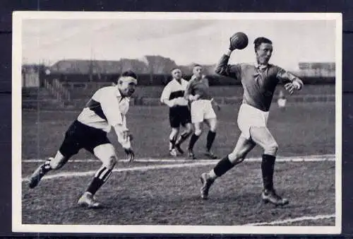 (034) Olympia 1936 Sammelbild Nr.140 / Sammelwerk Nr.13 - Band 1 / Gruppe 56 / Vorrundenspiel Deutsche Meisterschaft