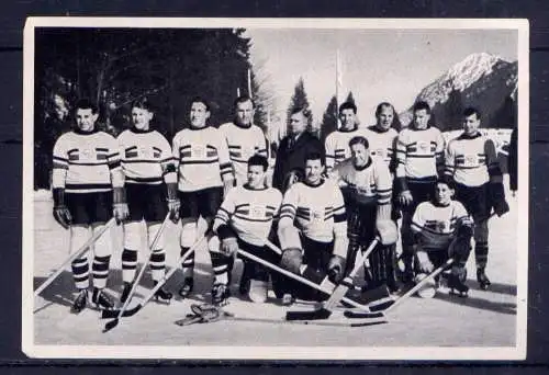 (071) Olympia 1936 Sammelbild Nr.36 / Sammelwerk Nr.13 - Band 1 / Gruppe 54 / Eishockey Großbritannien