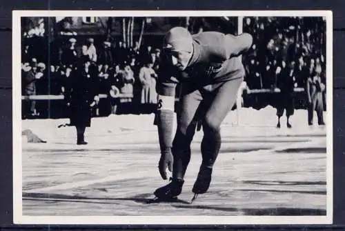 (072) Olympia 1936 Sammelbild Nr.43 / Sammelwerk Nr.13 - Band 1 / Gruppe 56 / Ivar Ballangrud Norwegen