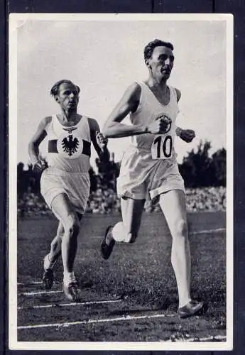 (086) Olympia 1936 Sammelbild Nr.129 / Sammelwerk Nr.13 - Band 1 / Gruppe 53 / Länderkampf Deutschland England