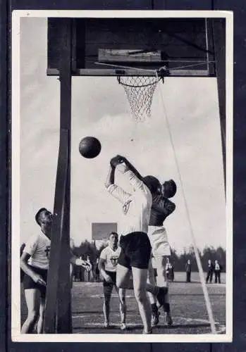 (087) Olympia 1936 Sammelbild Nr.143 / Sammelwerk Nr.13 - Band 1 / Gruppe 53 / Deutschland Basketball