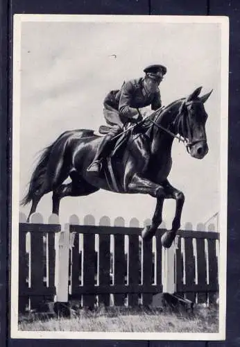 (088) Olympia 1936 Sammelbild Nr.165 / Sammelwerk Nr.13 - Band 1 / Gruppe 53 / Hauptmann Stubbendorff auf ..Nurmi" Deutschland