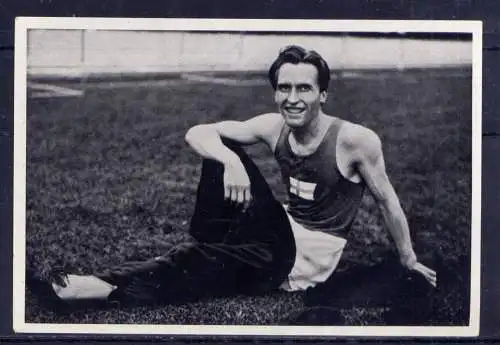 (099) Olympia 1936 Sammelbild Nr.125 / Sammelwerk Nr.13 - Band 1 / Gruppe 53 /Volmari Fritijof „Vomma“ Isohollo Finnland