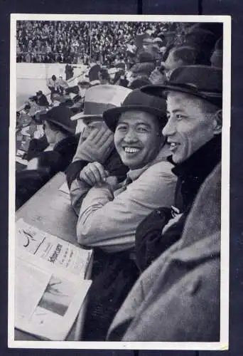 (105) Olympia 1936 Sammelbild Nr.73 / Sammelwerk Nr.13 - Band 1 / Gruppe 54 / Japanische Sportjournalisten