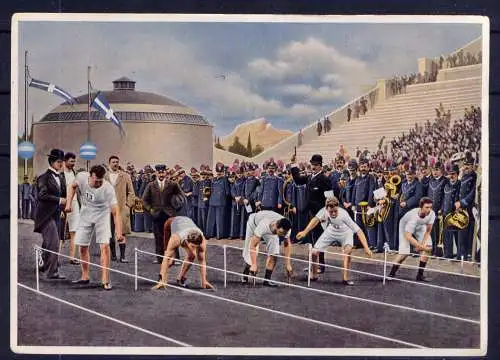 (137) Olympia 1936 Sammelbild Nr.88 / Sammelwerk Nr.13 - Band 1 / Gruppe 55 / Olympiade 1896 Athen