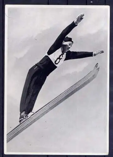 (138) Olympia 1936 Sammelbild Nr.25 / Sammelwerk Nr.13 - Band 1 / Gruppe 55 / Birger Ruud Norwegen