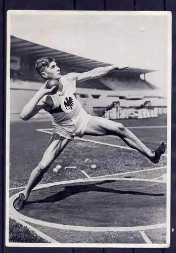 (140) Olympia 1936 Sammelbild Nr.134 / Sammelwerk Nr.13 - Band 1 / Gruppe 55 / Hans-Heinrich Sievert Deutschland