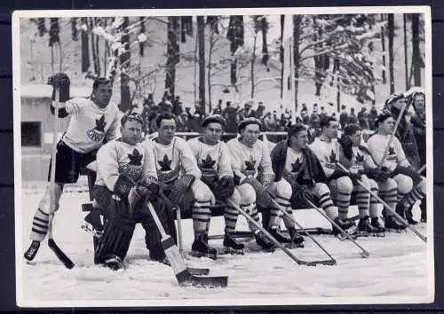 (144) Olympia 1936 Sammelbild Nr.30 / Sammelwerk Nr.13 - Band 1 / Gruppe 55 / Eishockey Kanada